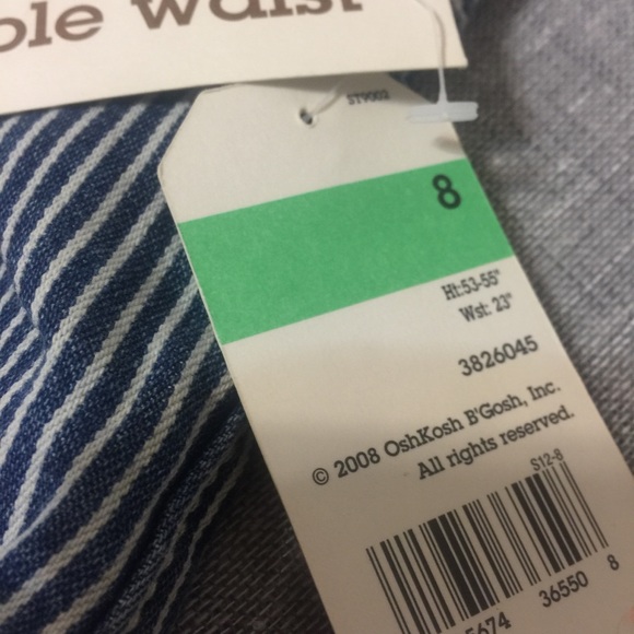 Oshkosh Girl’s shorts blue with white lines NWT - Picture 6 of 6